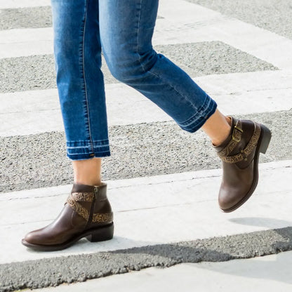 Alegria Millie Embroider Me Brown Boot