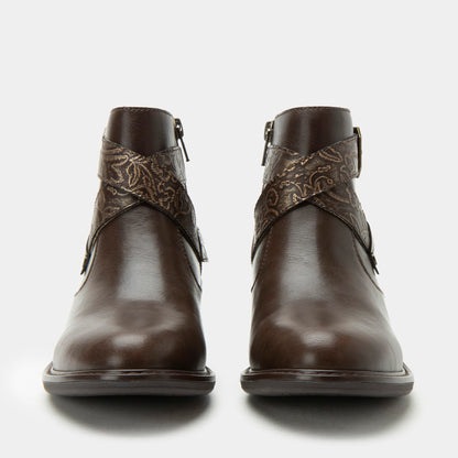Alegria Millie Embroider Me Brown Boot