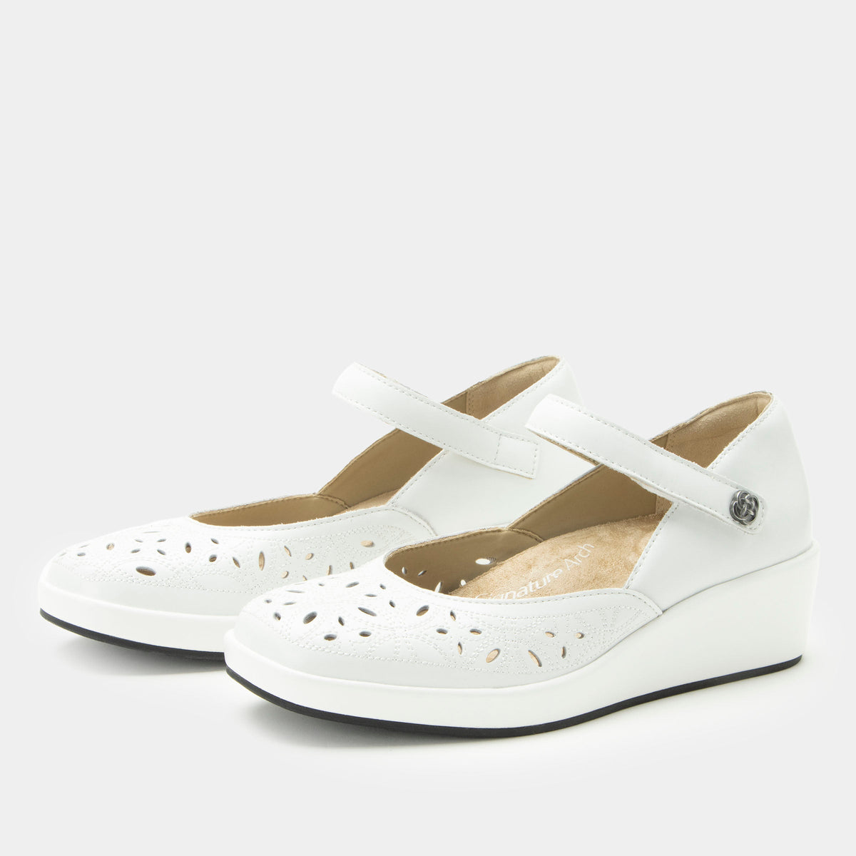 Alegria Hayes White Breeze Shoe