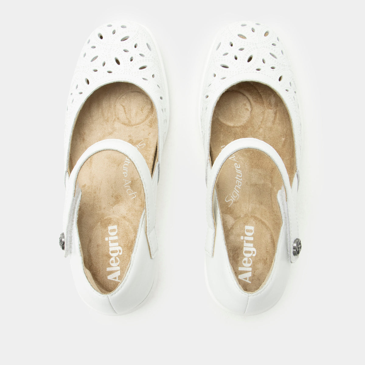Alegria Hayes White Breeze Shoe