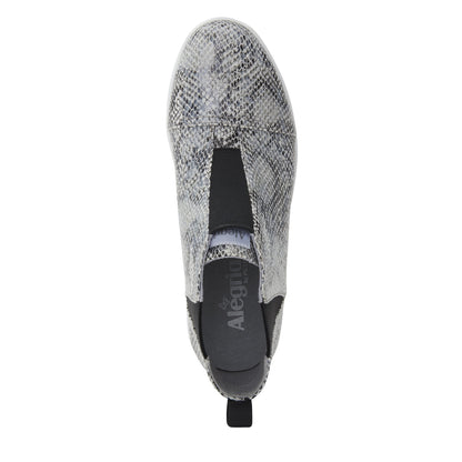Alegria Parker Grey Snake Bootie