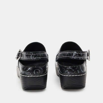 Alegria Olie Embroider Me Pewter Shoe