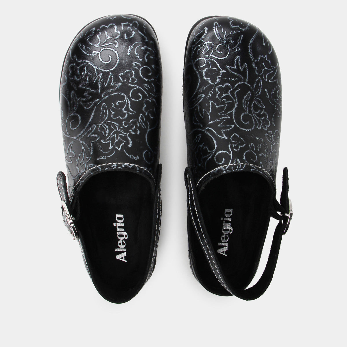 Alegria Olie Embroider Me Pewter Shoe