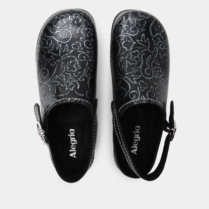 Alegria Olie Embroider Me Pewter Shoe