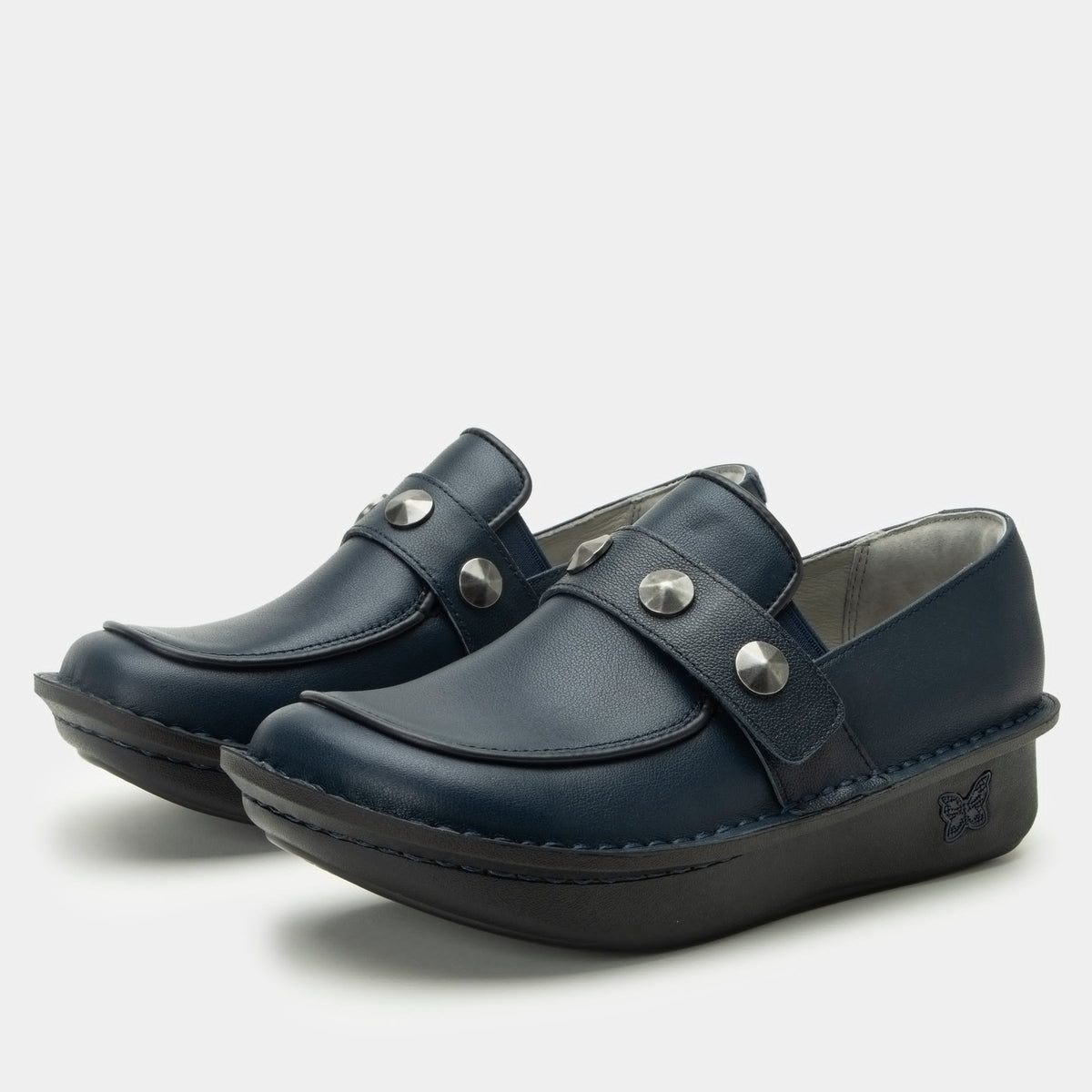 Alegria Ericka Navy Gloss Shoe