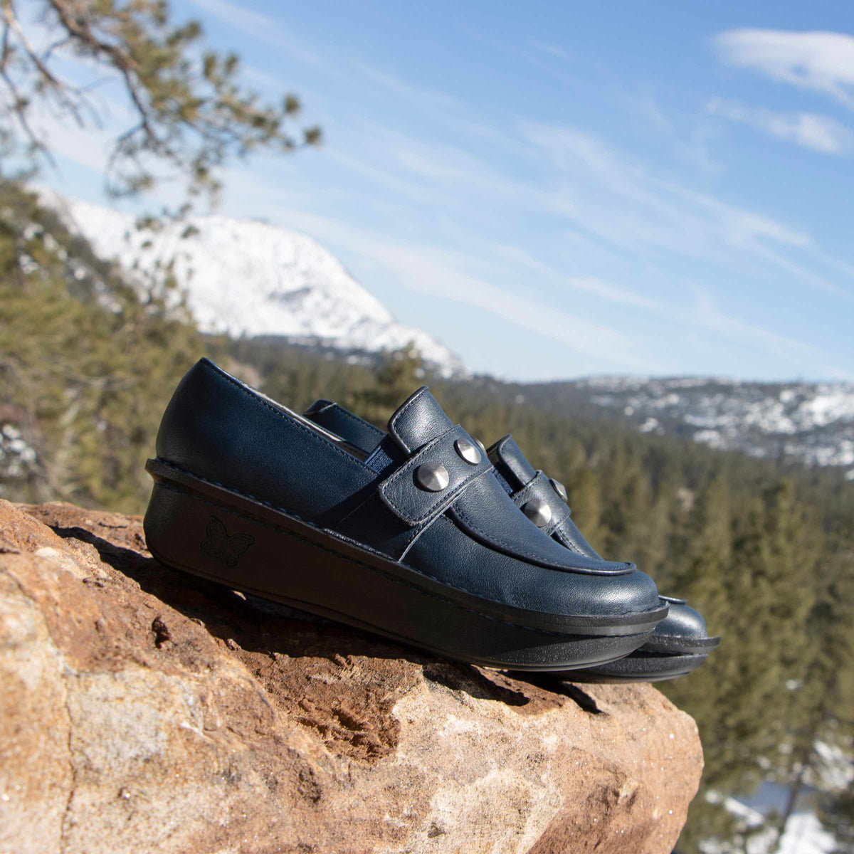 Alegria Ericka Navy Gloss Shoe