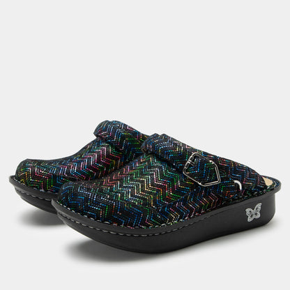 Alegria Seville Ric Rack Rainbow Clog