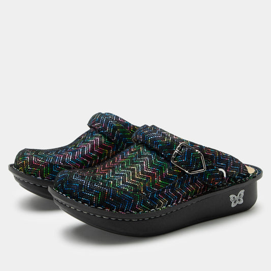 Alegria Seville Ric Rack Rainbow Clog