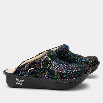 Alegria Seville Ric Rack Rainbow Clog