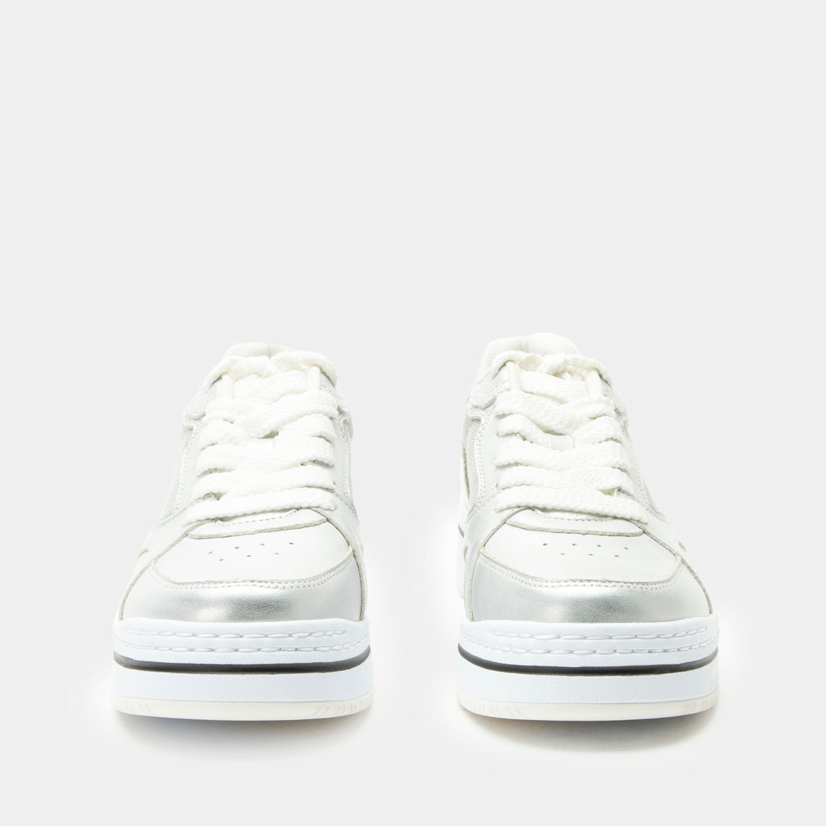 Alegria Alyster Shimmer Silver Shoe
