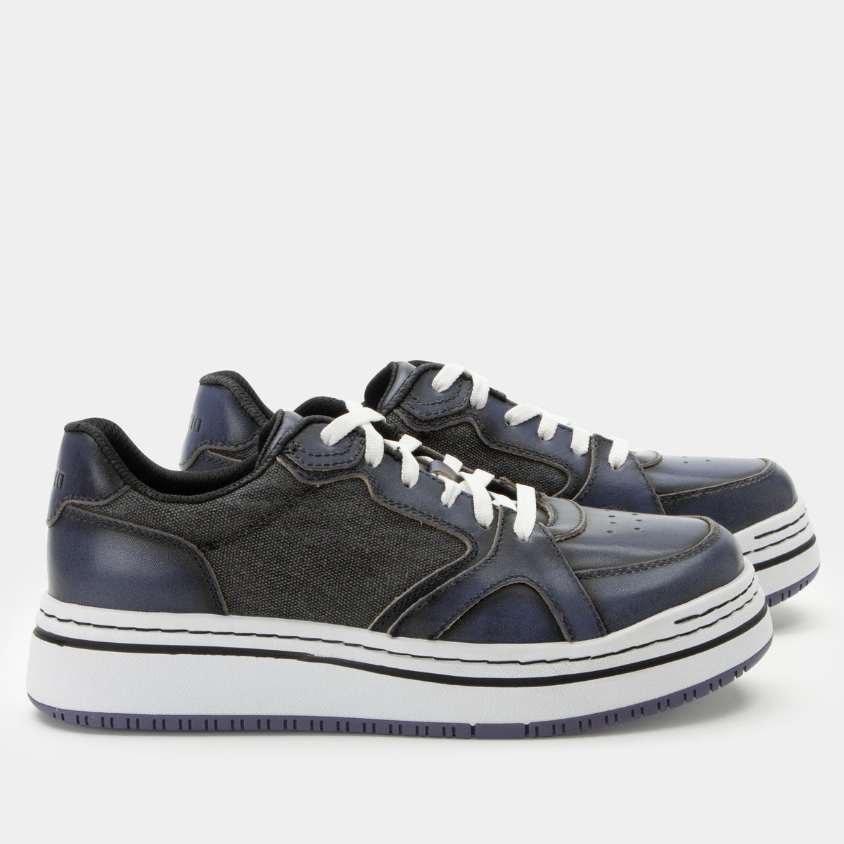 Alegria Alyster Blue Black Shoe