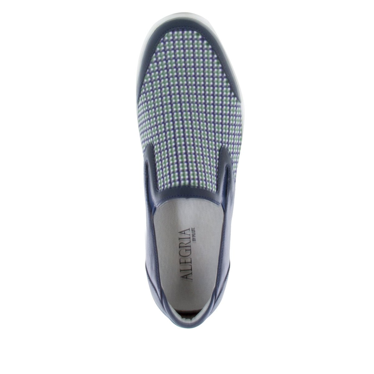Alegria Alegria Men's Bender Navy Plaid Shoe