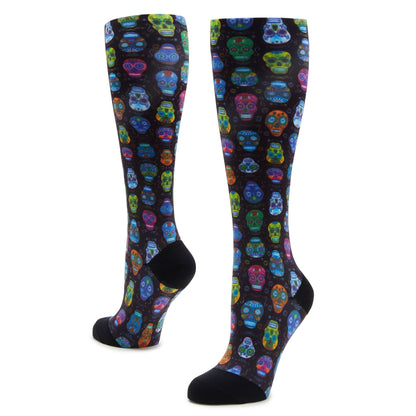 Alegria Compression Sugar Skulls Socks