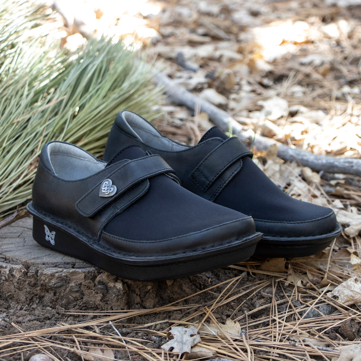Alegria Brenna Oiled Black Shoe
