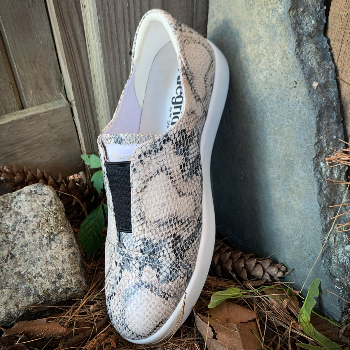 Alegria Posy Natural Snake Shoe