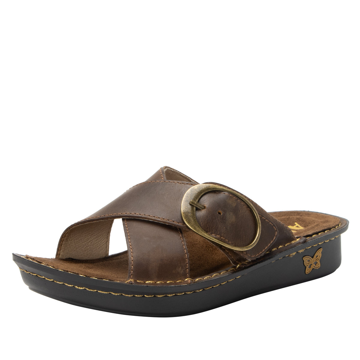 Alegria Vanya Oiled Brown Sandal