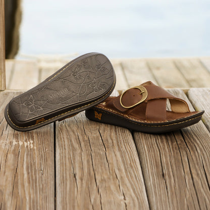 Alegria Vanya Oiled Brown Sandal