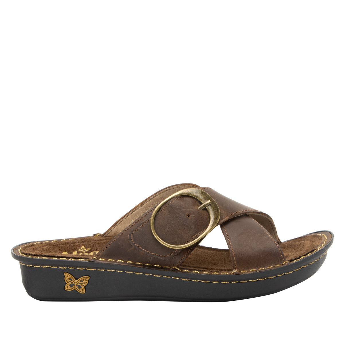 Alegria Vanya Oiled Brown Sandal