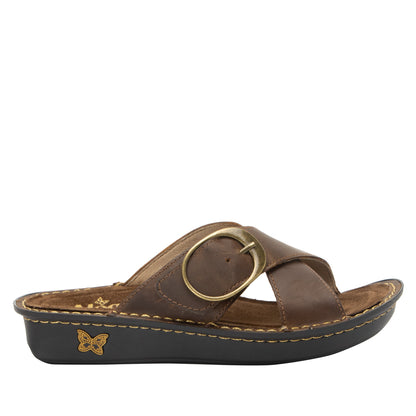 Alegria Vanya Oiled Brown Sandal
