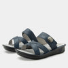 basketry navy sandal