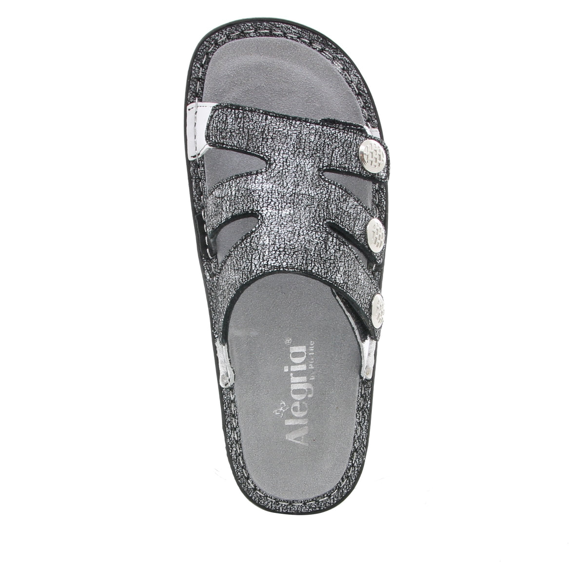 Alegria Venice Chirpy Pewter Sandal