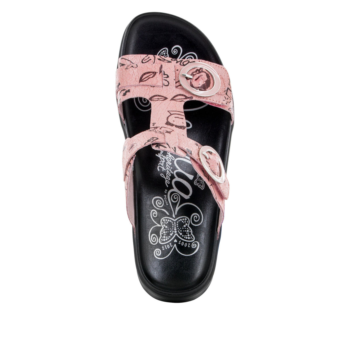 Alegria Vita Red Scribble Sandal