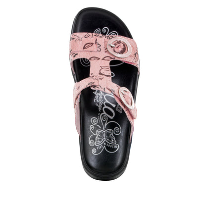Alegria Vita Red Scribble Sandal