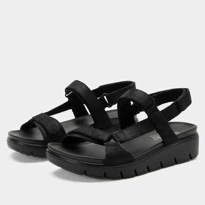 they call me mellow black sandal,36
