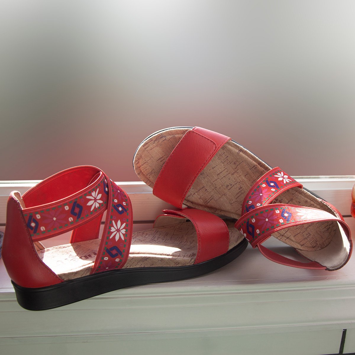 Alegria Lucia Red Comfort Sandal