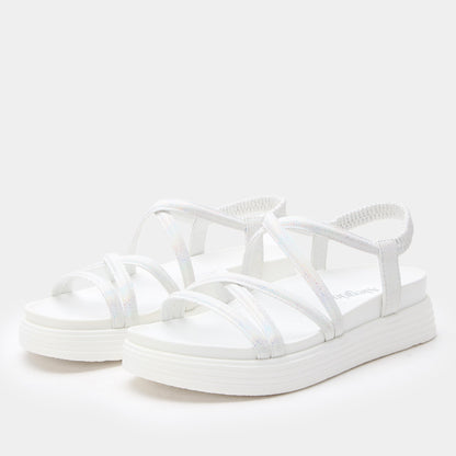 Alegria Audie Phosphorescence White Sandal
