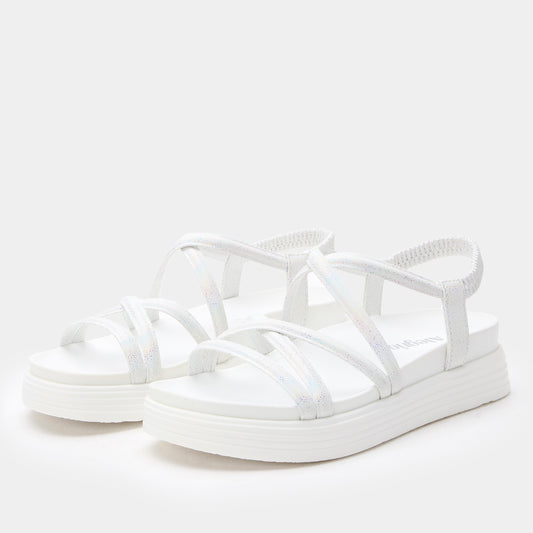 Alegria Audie Phosphorescence White Sandal