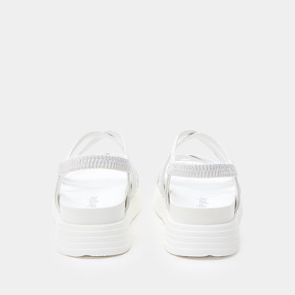 Alegria Audie Phosphorescence White Sandal