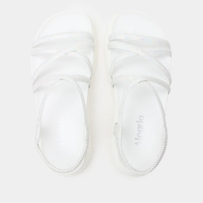 Alegria Audie Phosphorescence White Sandal