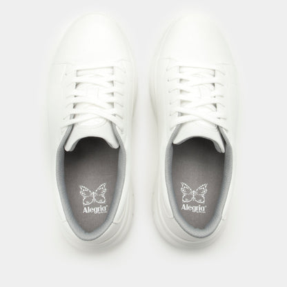 Alegria Flote White Shoe