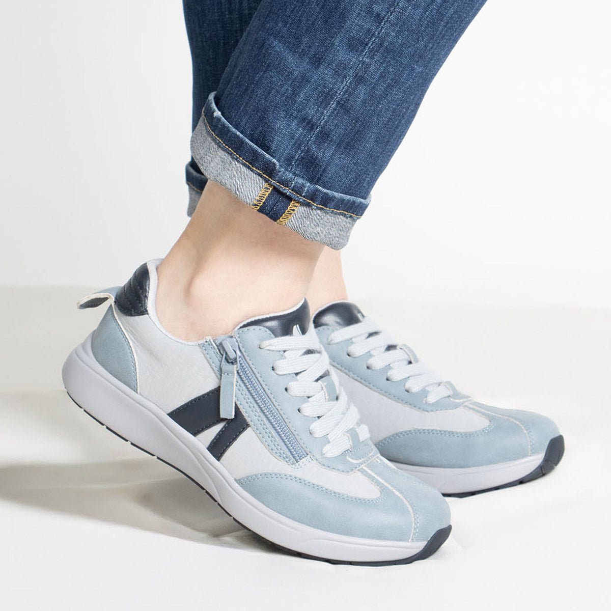 Alegria Eazeer Retro Blue Shoe