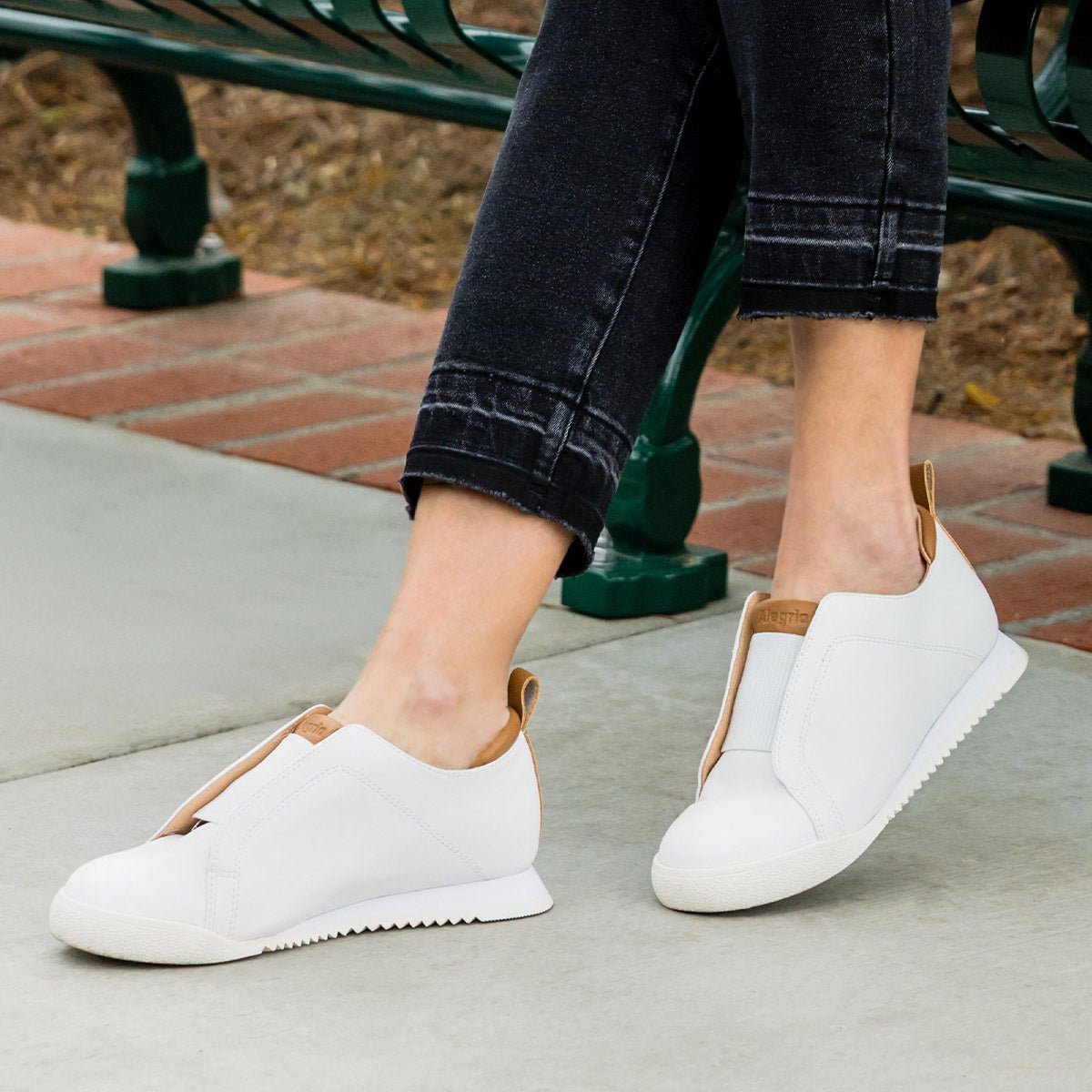 Alegria Reah White Shoe