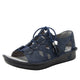 oiled navy sandal