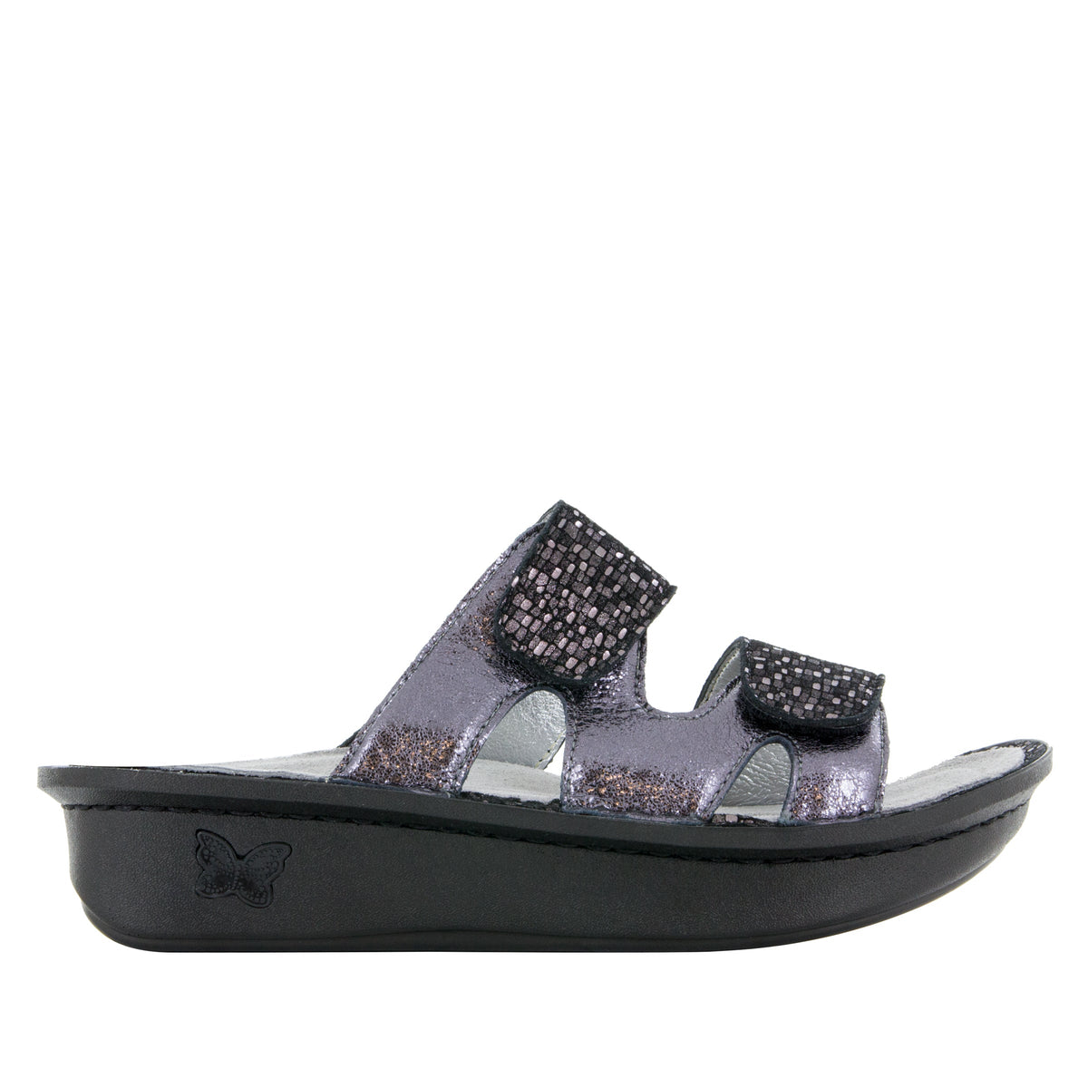 Alegria Camille Tile Me More Pewter Sandal