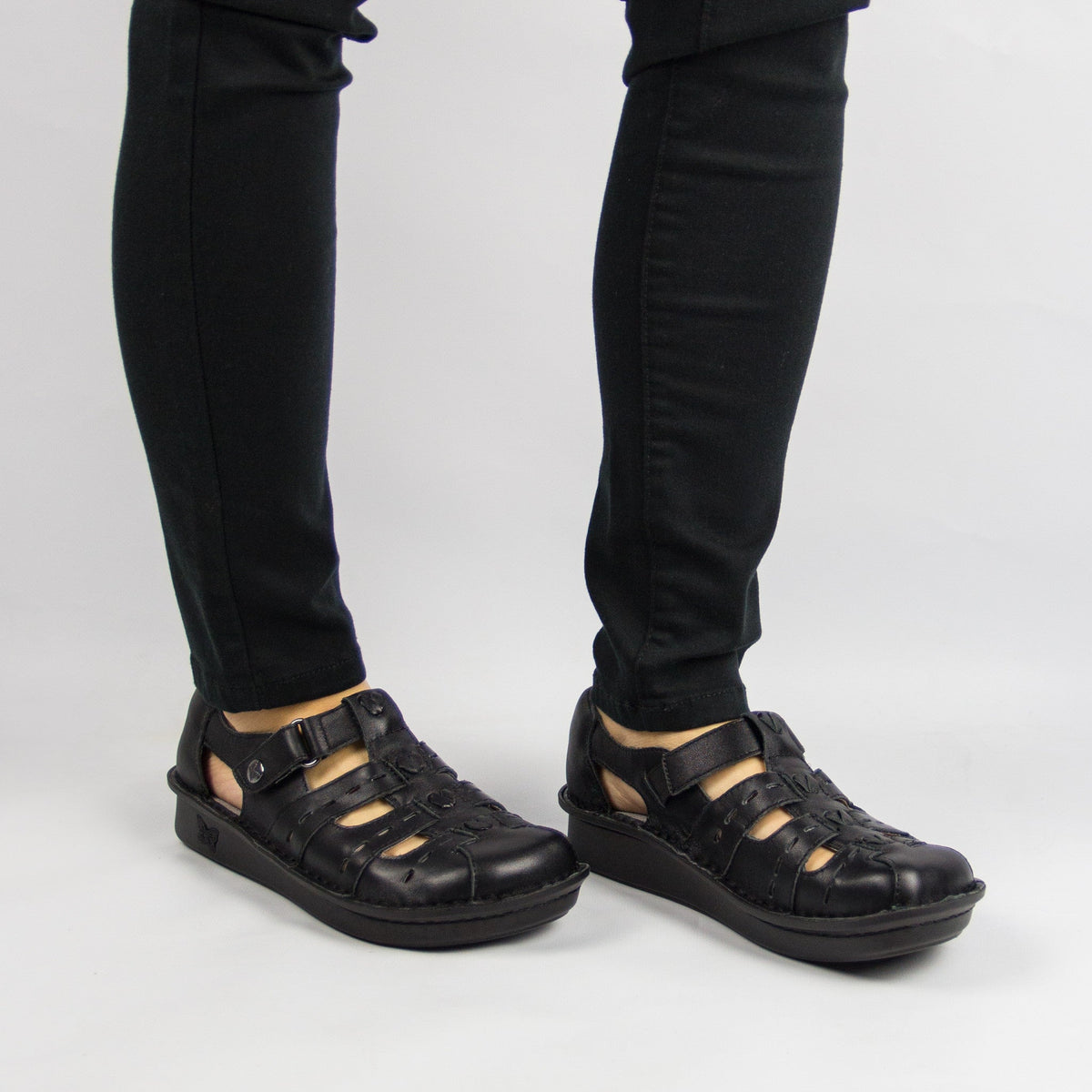 Alegria Pesca Black Butter Sandal